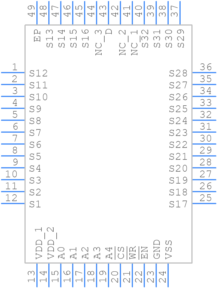 ADG732BCPZ - Analog Devices - PCB symbol