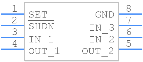 MAX1658ESA+ - Analog Devices - PCB symbol