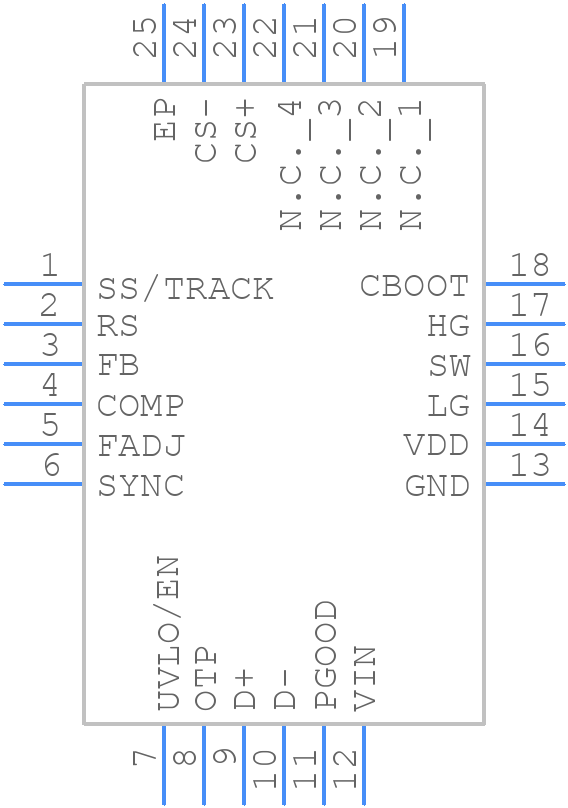 LM27403SQX/NOPB - Texas Instruments - PCB symbol