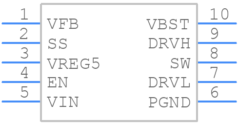 TPS53014DGSR - Texas Instruments - PCB symbol
