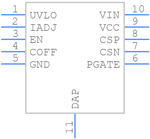 LM3409QMY/NOPB - Texas Instruments - PCB symbol
