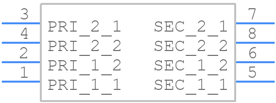 FP30-800 - Triad Magnetics - PCB symbol