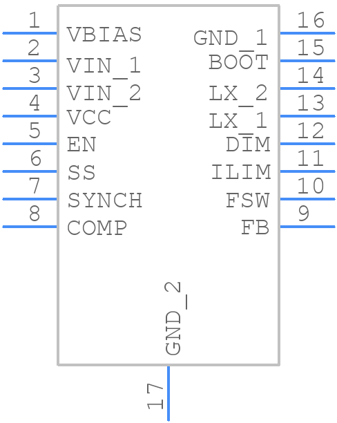 ALED6000PHTR - STMicroelectronics - PCB symbol