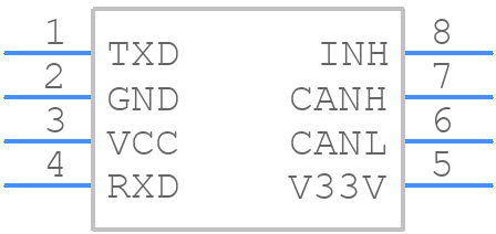 TLE6250GV33XUMA1 - Infineon - PCB symbol