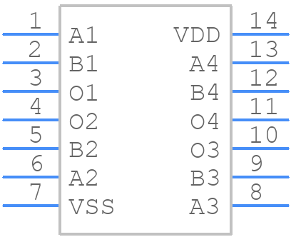 BU4011B - ROHM Semiconductor - PCB symbol