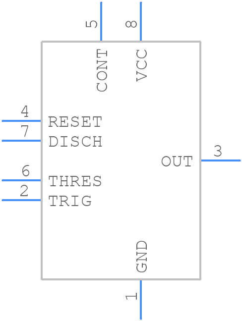 NE555DG4 - Texas Instruments - PCB symbol