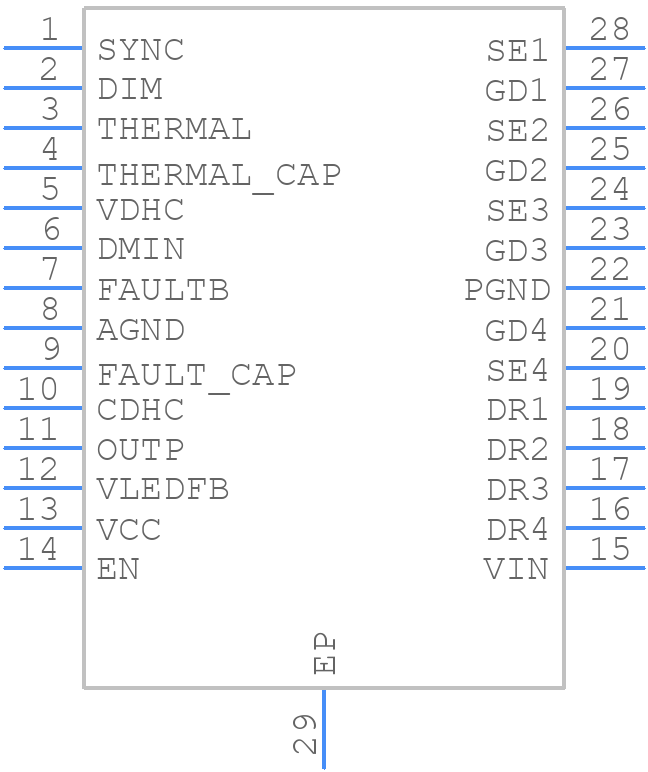 LM3464MHX/NOPB - Texas Instruments - PCB symbol