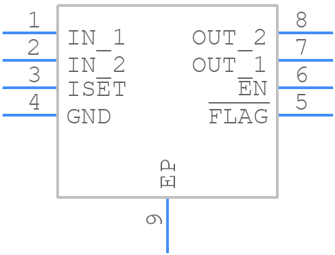 MAX14544ETA+T - Analog Devices - PCB symbol