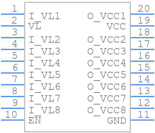 MAX3004EUP+ - Analog Devices - PCB symbol