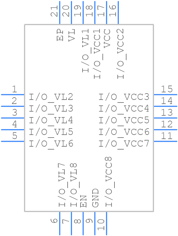 MAX3002ETP+ - Analog Devices - PCB symbol