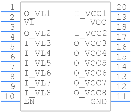 MAX3006EUP+ - Analog Devices - PCB symbol