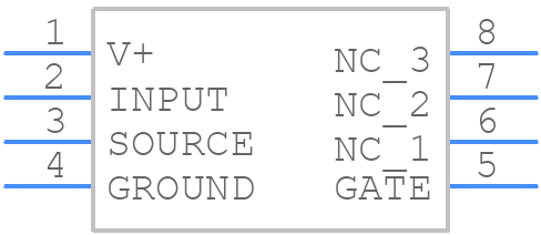 MIC5014YN - Microchip - PCB symbol