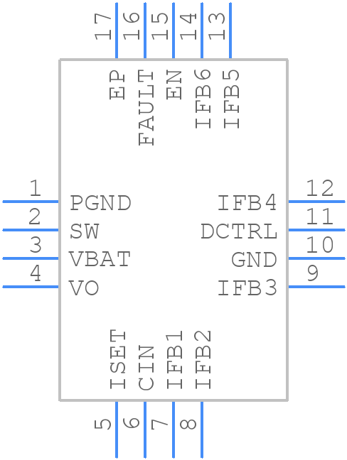 TPS61181RTET - Texas Instruments - PCB symbol