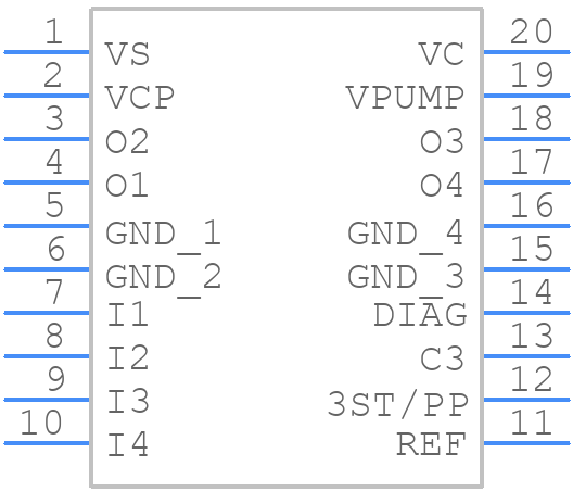 L6374FP013TR - STMicroelectronics - PCB symbol