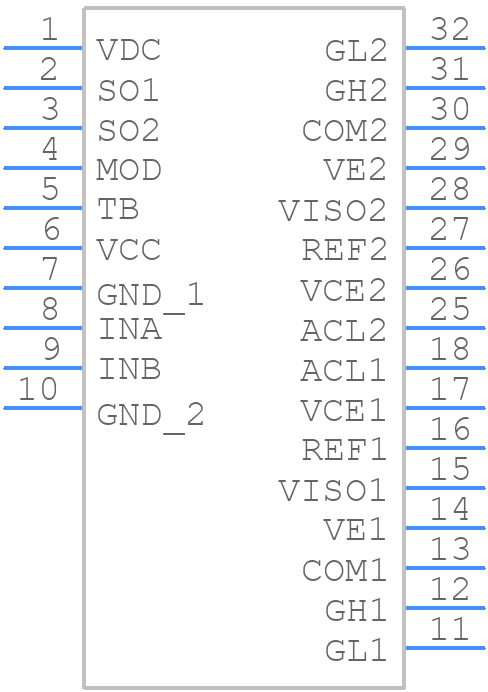 2SC0535T2A1C-33 - Power Integrations - PCB symbol