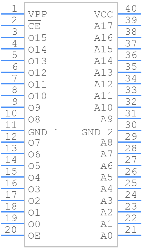 AT27C4096-90PU - Microchip - PCB symbol