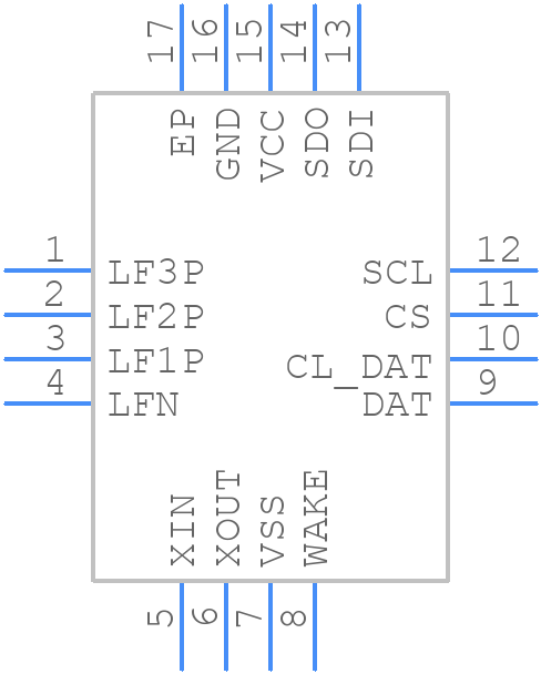 AS3933-BQFT - ams OSRAM - PCB symbol