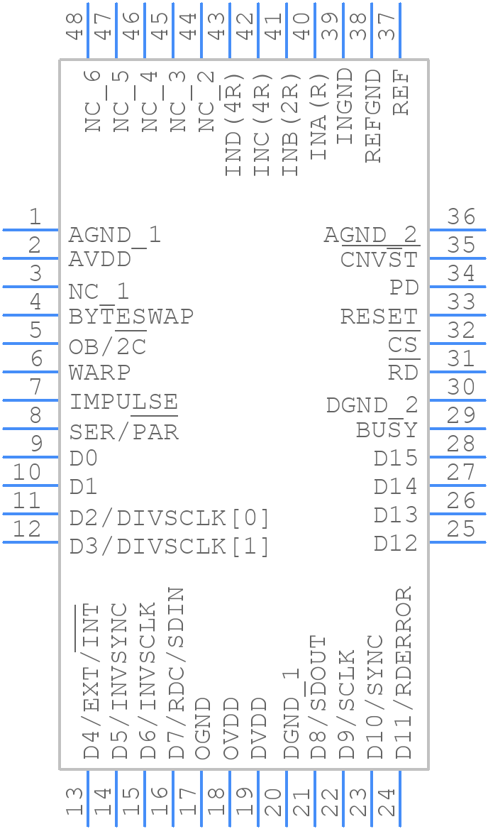 AD7671ASTZ - Analog Devices - PCB symbol