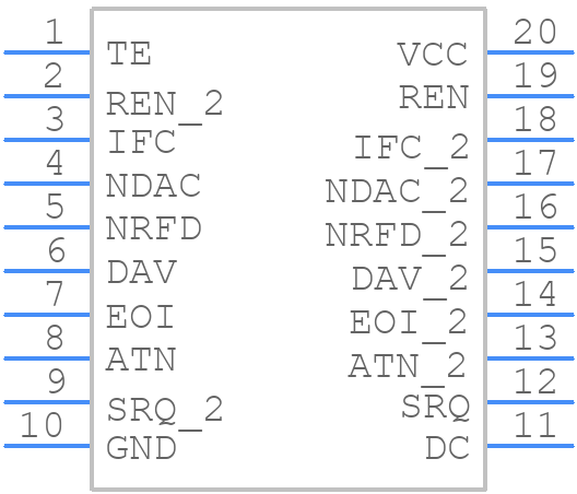 SN75161BDW - Texas Instruments - PCB symbol