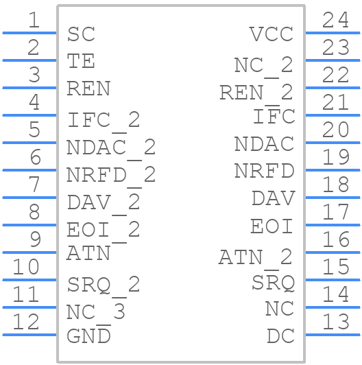 SN75ALS162DW - Texas Instruments - PCB symbol