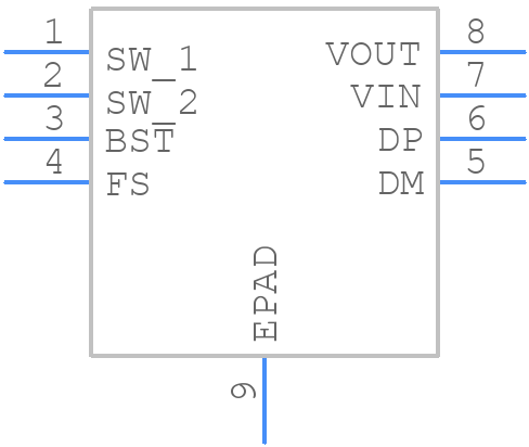 IP6505 - INJOINIC - PCB symbol