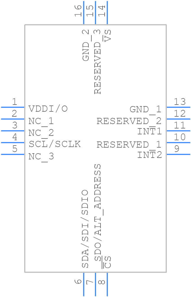 ADXL350BCEZ-RL7 - Analog Devices - PCB symbol