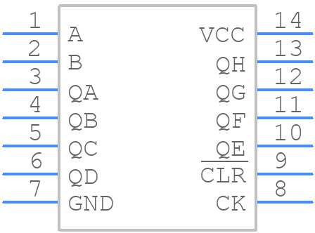 74VHC164FT - Toshiba - PCB symbol