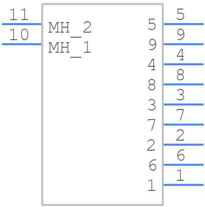 K202XHT-E9P-NJ - Kycon - PCB symbol