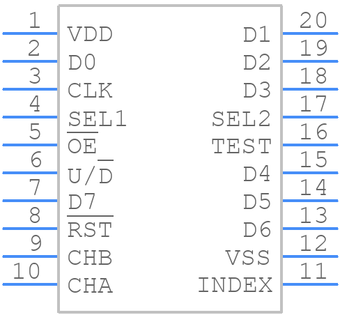 HCTL-2022 - Avago Technologies - PCB symbol