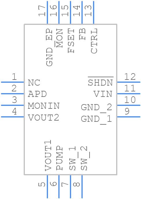 LT3482IUD#PBF - Analog Devices - PCB symbol