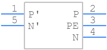 FN405-3-02 - Schaffner - PCB symbol
