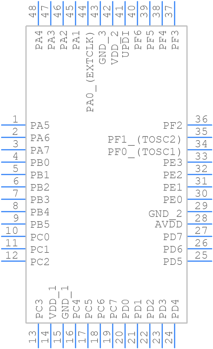 ATMEGA1609-AU - Microchip - PCB symbol