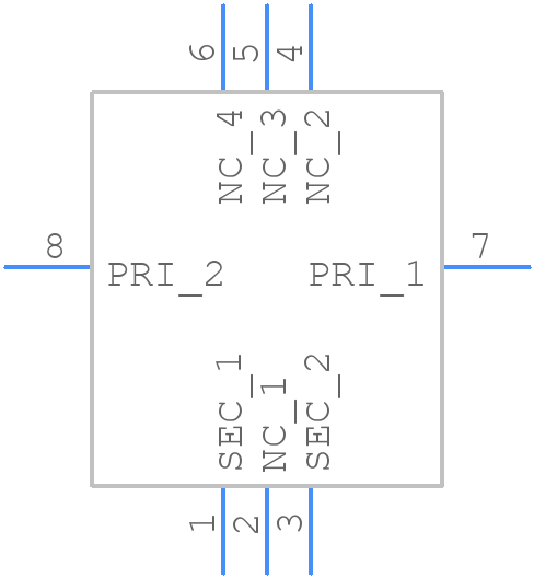 P8202NLT - Pulse Electronics - PCB symbol