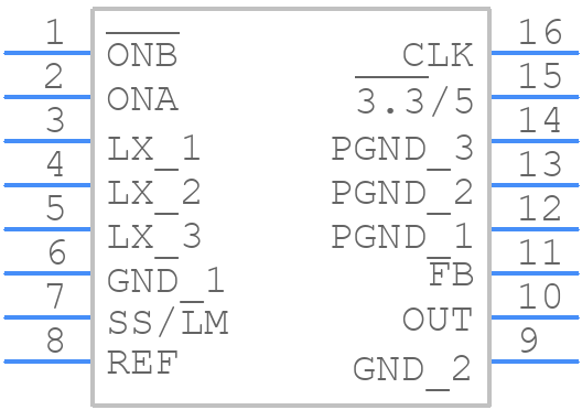 MAX1708EEE+ - Analog Devices - PCB symbol