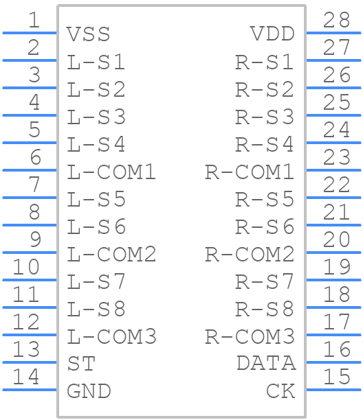 TC9164AF - Toshiba - PCB symbol