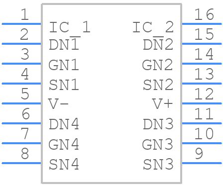 ALD210808SCL - Advanced Linear Devices Inc. - PCB symbol
