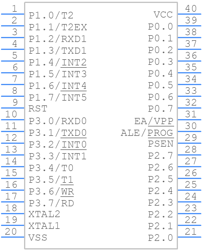 DS89C450-MNL+ - Analog Devices - PCB symbol