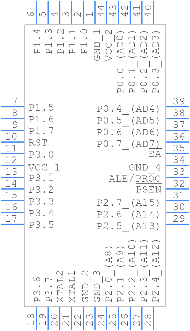 DS89C430-QNL+ - Analog Devices - PCB symbol