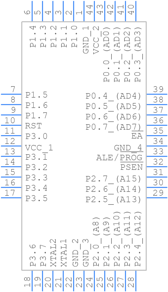 DS89C430-QNG+ - Analog Devices - PCB symbol
