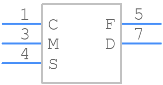 TOP233YN - Power Integrations - PCB symbol