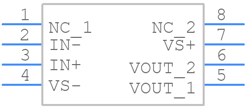 THS4304DGKR - Texas Instruments - PCB symbol