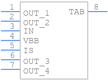 BTS50055-1TMC - Infineon - PCB symbol