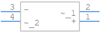 KBPC2502W - GeneSiC Semiconductor - PCB symbol