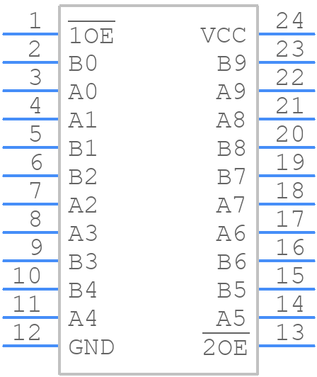 QS3VH384QG8 - Renesas Electronics - PCB symbol