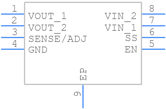 ADP7118ARDZ-2.5 - Analog Devices - PCB symbol