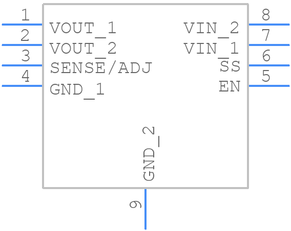 ADP7118ARDZ-3.3-R7 - Analog Devices - PCB symbol