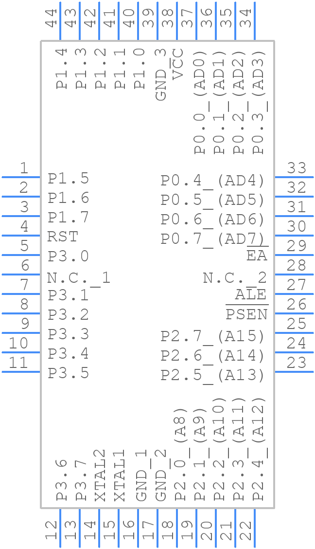 DS87C520-ECL - Analog Devices - PCB symbol