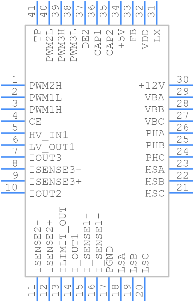 MCP8024-H/MP - Microchip - PCB symbol