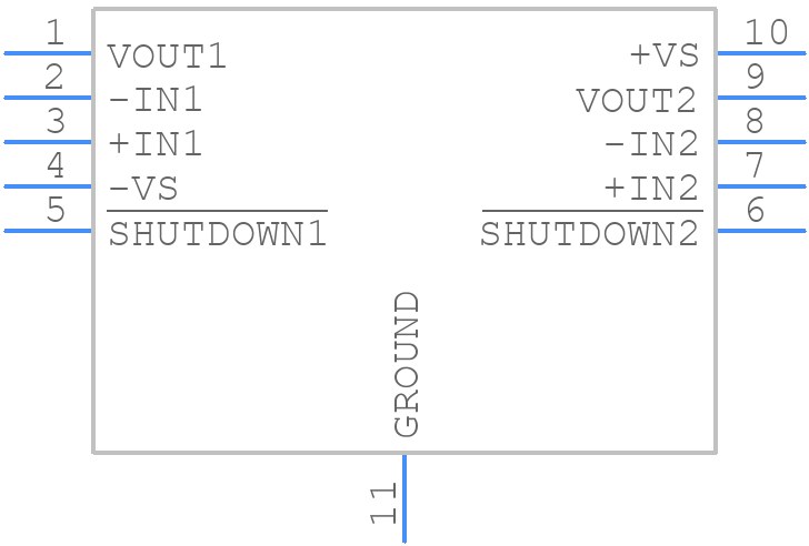 ADA4805-2ACPZ-R2 - Analog Devices - PCB symbol