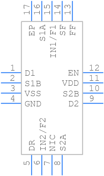 ADG5436FBCPZ-RL7 - Analog Devices - PCB symbol
